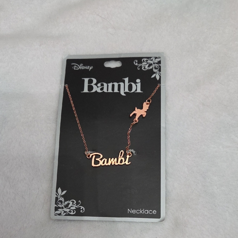 Disney Bambi Rose Gold Necklace